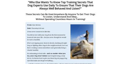Secrets to Dog Training: Stop Your Dog’s Behavior Problems!
